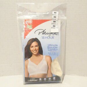 Playtex Womens 18 Hour Ultimate Shoulder Comfort Strap Bra 4693 Size 36B NEW